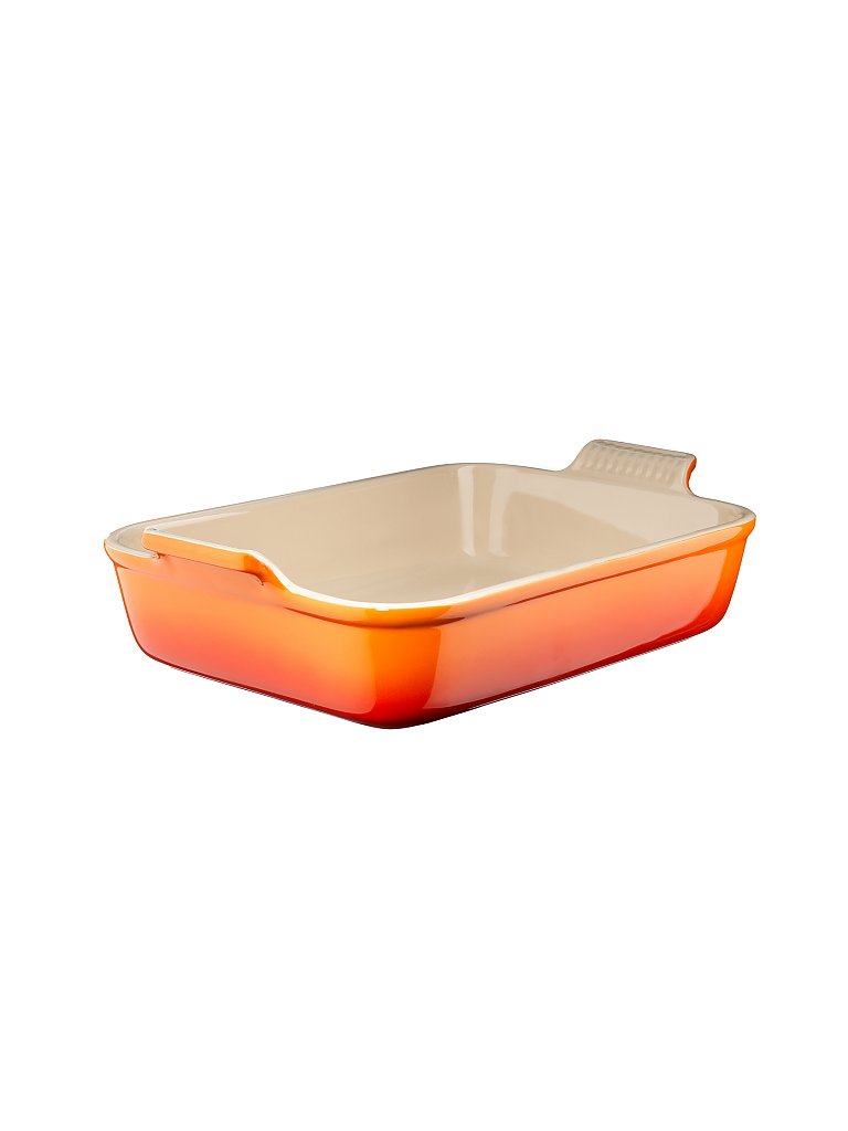 LE CREUSET Auflaufform Tradition 32x24cm 4l Ofenrot orange baby 6